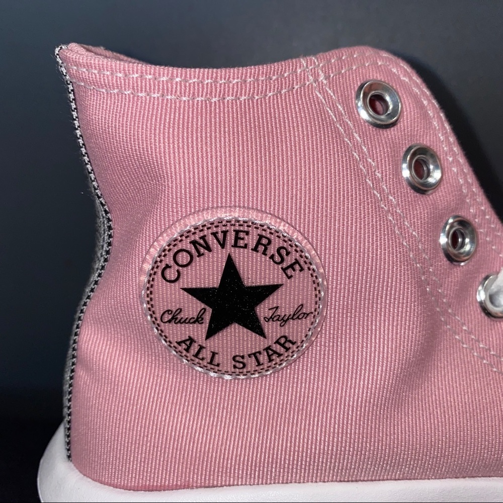 Converse Pink CTAS Move High Top Platform Sneakers - Picture 3 of 5